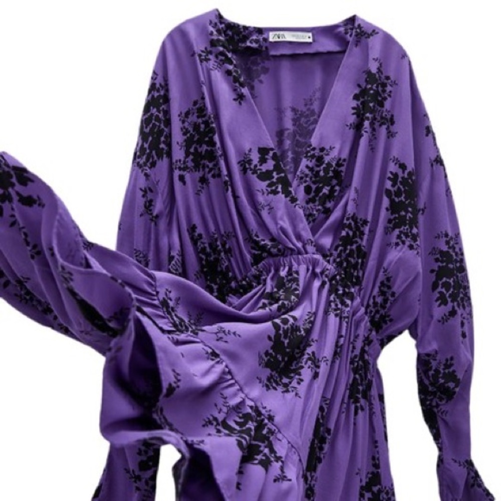 Zara purple dress